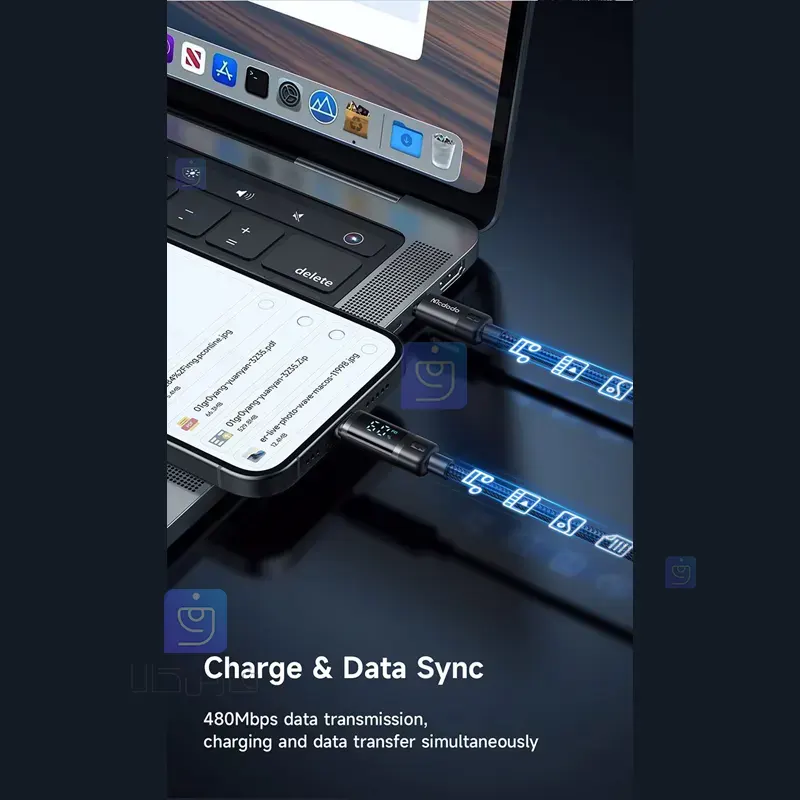 کابل شارژ سریع تایپ‌سی 60 وات مک‌دودو CA-5780 | فارس کالا