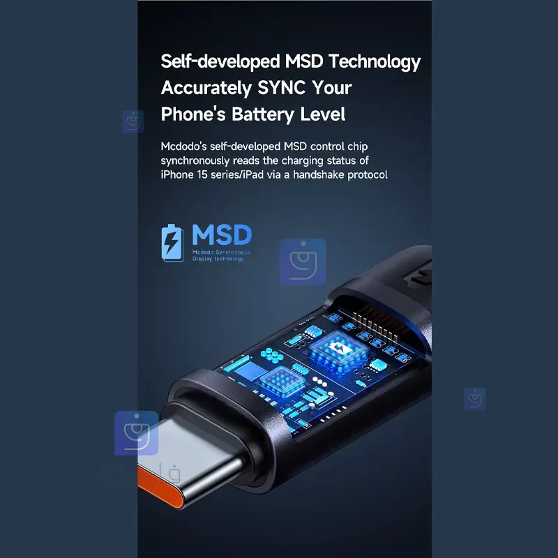 کابل شارژ سریع تایپ‌سی 60 وات مک‌دودو CA-5780 | فارس کالا