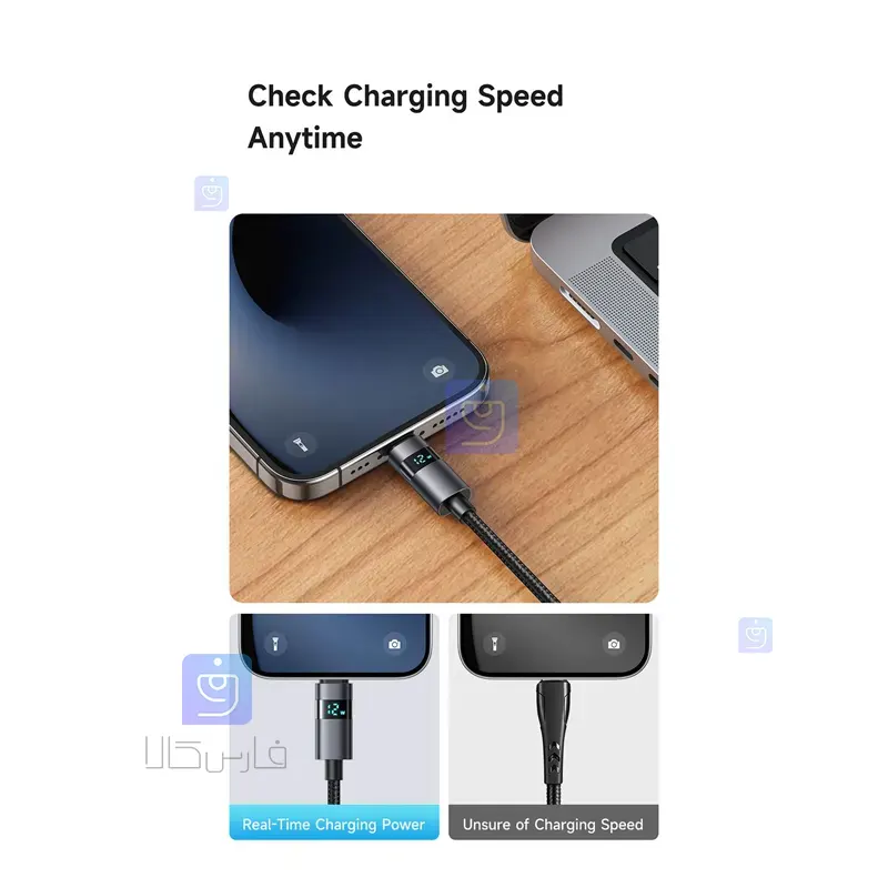 کابل شارژ سریع لایتنینگ 3 آمپر مک‌دودو مدل CA-6490 | فارس کالا