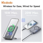 پاوربانک وایرلس شارژر 20 واتی 10000 مک‌دودو مدل MCDODO MC-8371