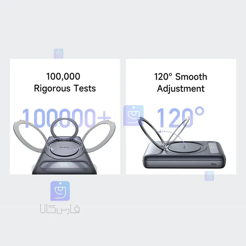 خرید پاوربانک وایرلس شارژر 20وات 10000 مک دودو مدل MC-8371 | فارس کالا