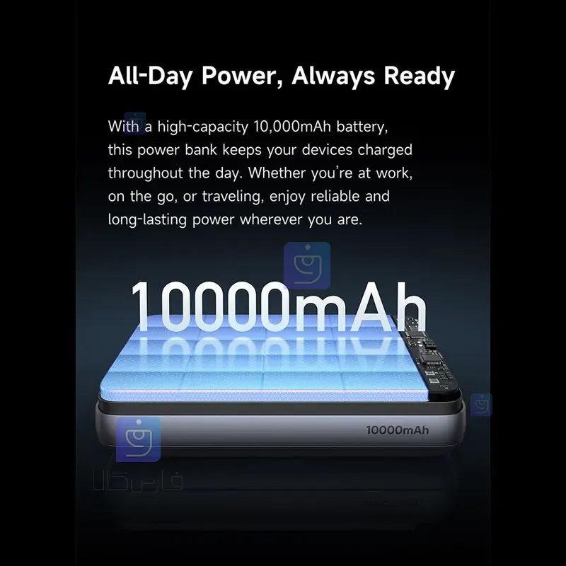 خرید پاوربانک وایرلس شارژر 20وات 10000 مک دودو مدل MC-8371 | فارس کالا