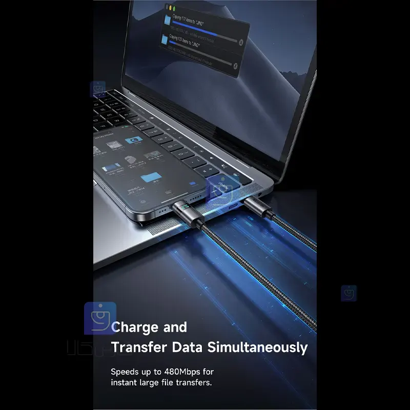 کابل شارژ تایپ سی به لایتنینگ کارپلی مدل MCDODO CA-6570 | فارس کالا