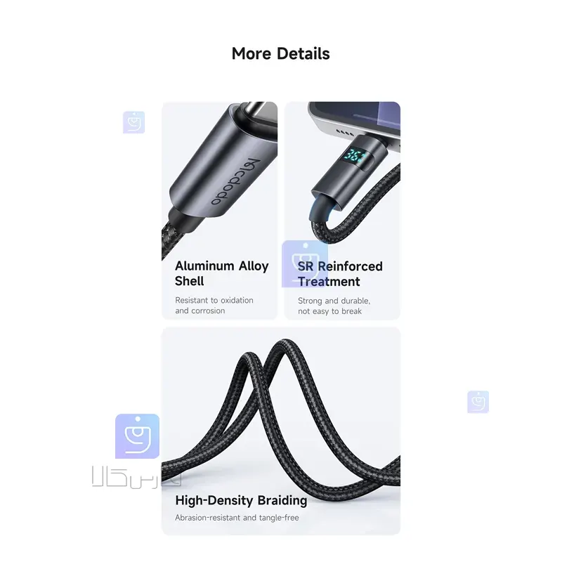 کابل شارژ تایپ سی به لایتنینگ کارپلی مدل MCDODO CA-6570 | فارس کالا