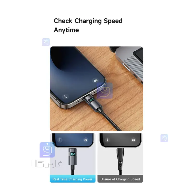 کابل شارژ تایپ سی به لایتنینگ کارپلی مدل MCDODO CA-6570 | فارس کالا