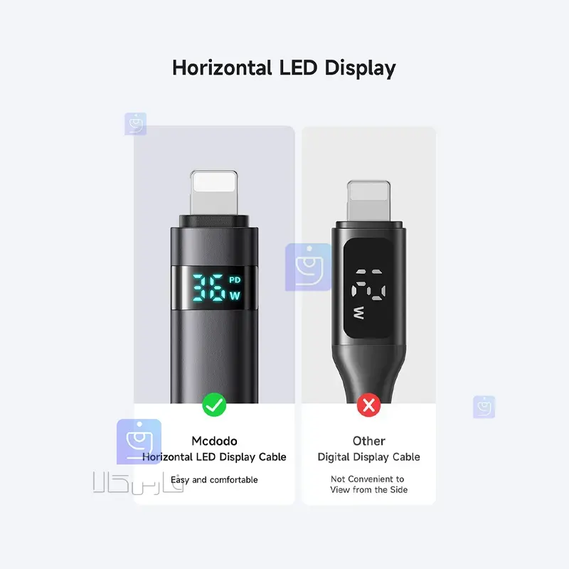 کابل شارژ تایپ سی به لایتنینگ کارپلی مدل MCDODO CA-6570 | فارس کالا