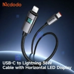 کابل شارژ سریع تایپ سی به لایتنینگ کارپلی مدل MCDODO CA-6570