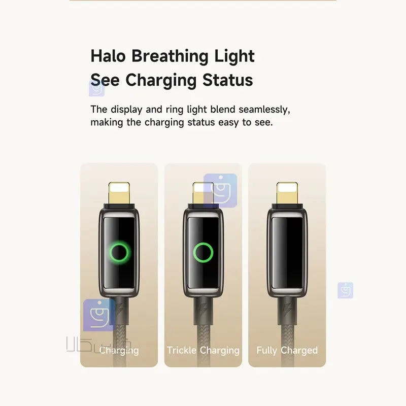 کابل شارژ سریع لایتنینگ 3 آمپر قطع کن اتومات مدل MCDODO CA-6590 MCDODO CA 6590 Lightning Fast Charging Cable 1 کابل شارژ سریع لایتنینگ 3 آمپر مکدودو CA-6590 | فارس کالا