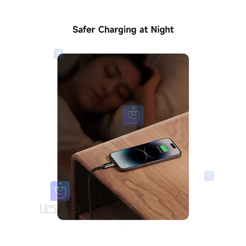 کابل شارژ سریع لایتنینگ 3 آمپر قطع کن اتومات مدل MCDODO CA-6590 MCDODO CA 6590 Lightning Fast Charging Cable 8 کابل شارژ سریع لایتنینگ 3 آمپر مکدودو CA-6590 | فارس کالا