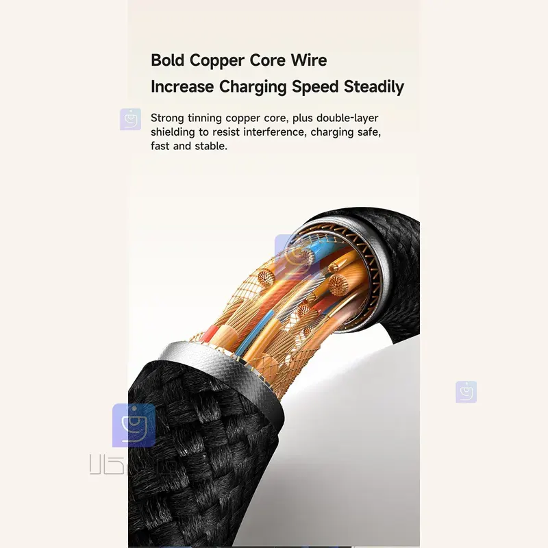کابل شارژ سریع تایپ سی به تایپ سی قطع کن اتومات مدل MCDODO CA-668 MCDODO CA 668 Type C Fast Charging Cable 3 کابل شارژ سریع تایپ سی 100 وات مکدودو CA-668 | فارس کالا