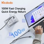 کابل شارژ سریع دو سر تایپ سی به لایتنینگ 100 وات مدل MCDODO CA-6700