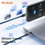 کابل شارژ سریع دو سر تایپ سی به لایتنینگ 100 وات مدل MCDODO CA-6700