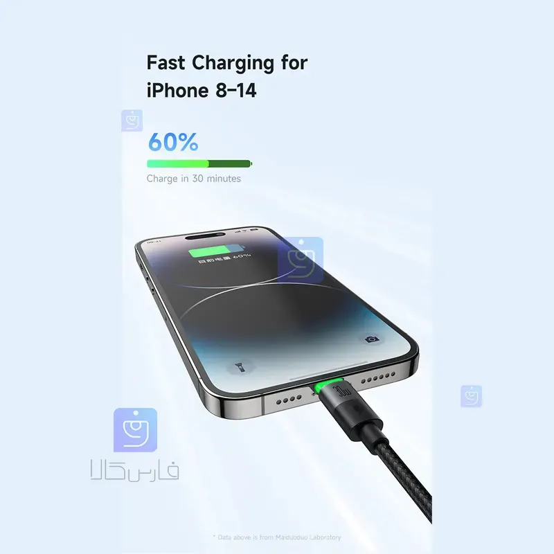 کابل شارژ سریع دو سر 100 وات مک‌دودو CA-6700 | فارس کالا