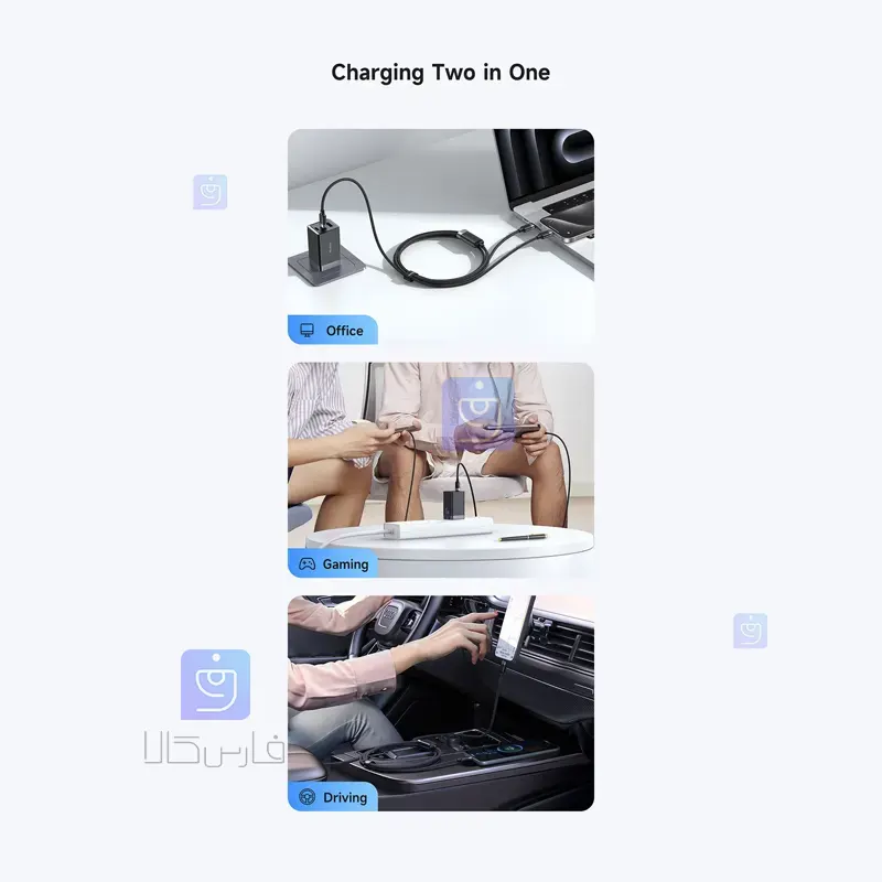 کابل شارژ دو سر 100 واتی مک‌دودو مدل MCDODO CA-6780 | فارس کالا