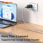 بند آویز موبایل و کابل شارژ تایپ سی به لایتنینگ مدل MCDODO CA-682