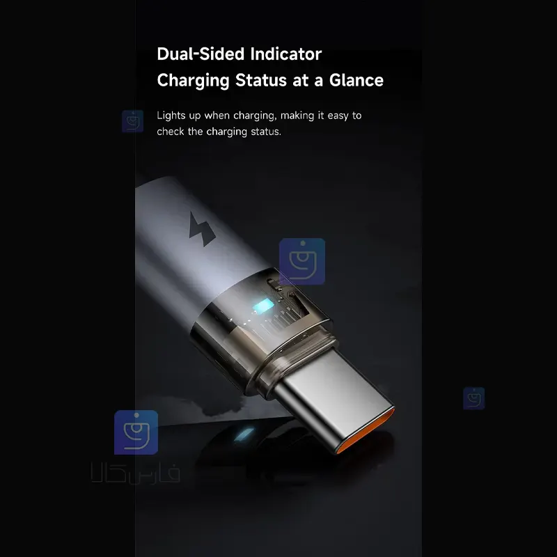 کابل شارژ سریع USB به تایپ سی 100 وات مکدودو مدل MCDODO CA-689 MCDODO CA 689 USB to Type C Fast Charging Cable 1 10 کابل شارژ سریع USB به تایپ سی مکدودو مدل CA-689 | فارس کالا