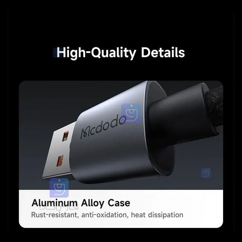 کابل شارژ سریع USB به تایپ سی 100 وات مکدودو مدل MCDODO CA-689 MCDODO CA 689 USB to Type C Fast Charging Cable 1 6 کابل شارژ سریع USB به تایپ سی مکدودو مدل CA-689 | فارس کالا
