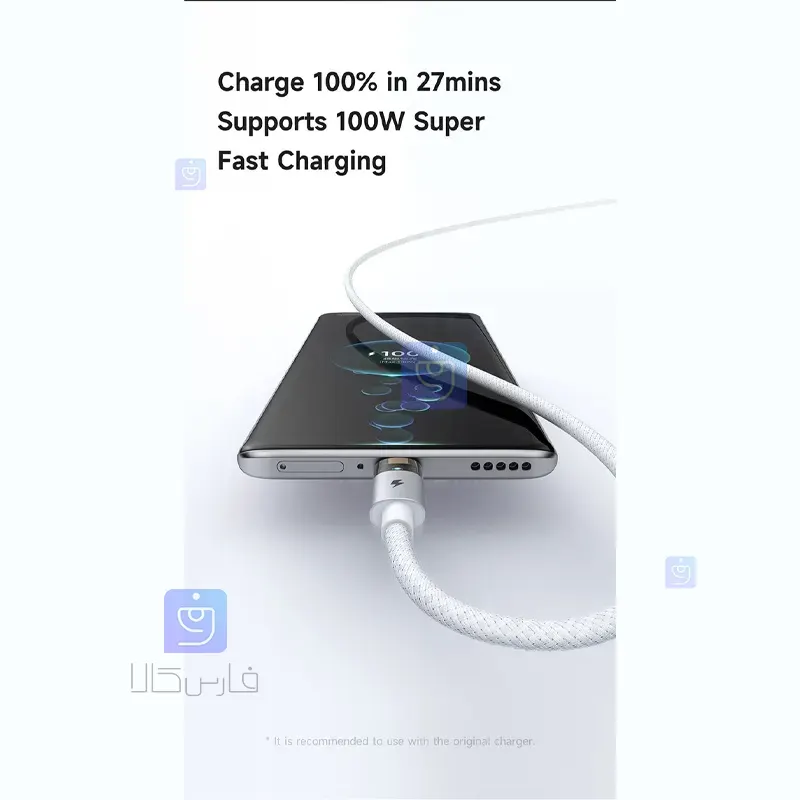 کابل شارژ سریع USB به تایپ سی 100 وات مکدودو مدل MCDODO CA-689 MCDODO CA 689 USB to Type C Fast Charging Cable 1 9 کابل شارژ سریع USB به تایپ سی مکدودو مدل CA-689 | فارس کالا