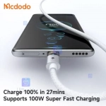 کابل شارژ سریع USB به تایپ سی 100 وات مک‌دودو مدل MCDODO CA-689