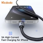 کابل شارژ سریع لایتنینگ 3 آمپر کارپلی مدل MCDODO CA-691
