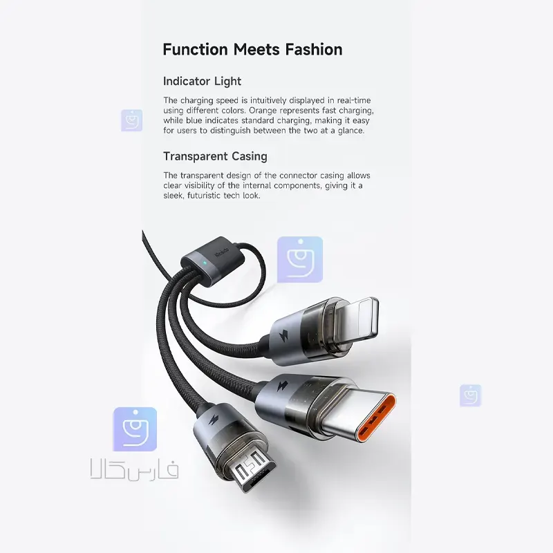 کابل شارژ چند کاره مک‌دودو مدل MCDODO CA-7260 | فارس کالا