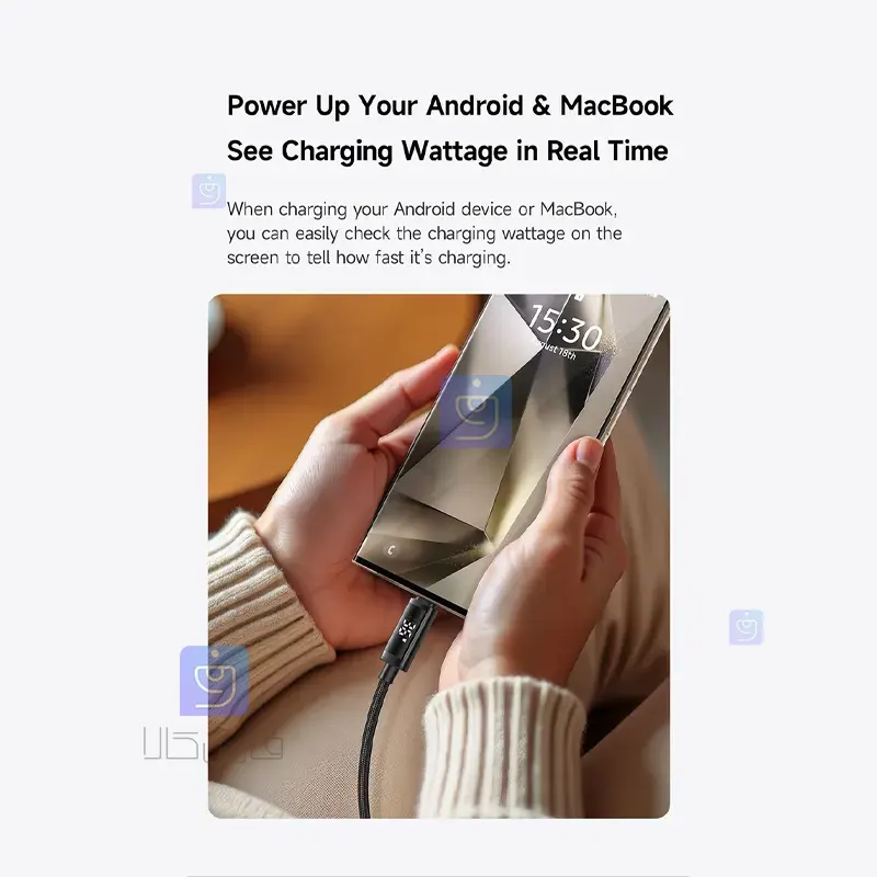 کابل شارژ تایپ سی به تایپ سی 100وات مک دودو مدل CA-8000 | فارس کالا