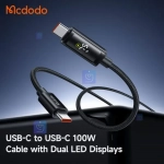 کابل شارژ سریع تایپ سی به تایپ سی 100 واتی مدل MCDODO CA-8000