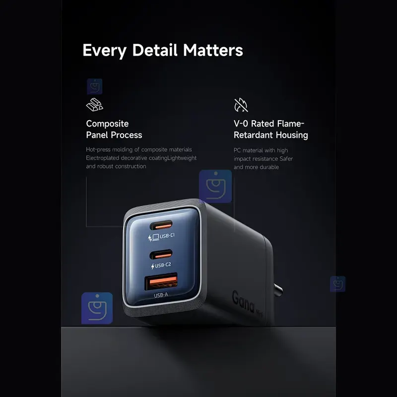  شارژر آداپتور دیواری مینی 3پورت 67وات مک دودو مدل CH-0970 | فارس کالا