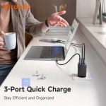 شارژر آداپتور دیواری 3 پورت 67 وات مک دودو مدل MCDODO CH-0970