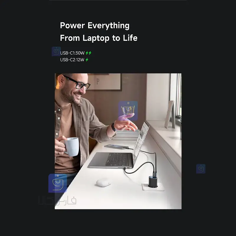 شارژر آداپتور دیواری مینی 45 واتی دو پورت مدل MCDODO CH-100 MCDODO CH 100 2 2 شارژر آداپتور دیواری مینی 45 واتی دو پورت مدل MCDODO CH-100 | فارس کالا