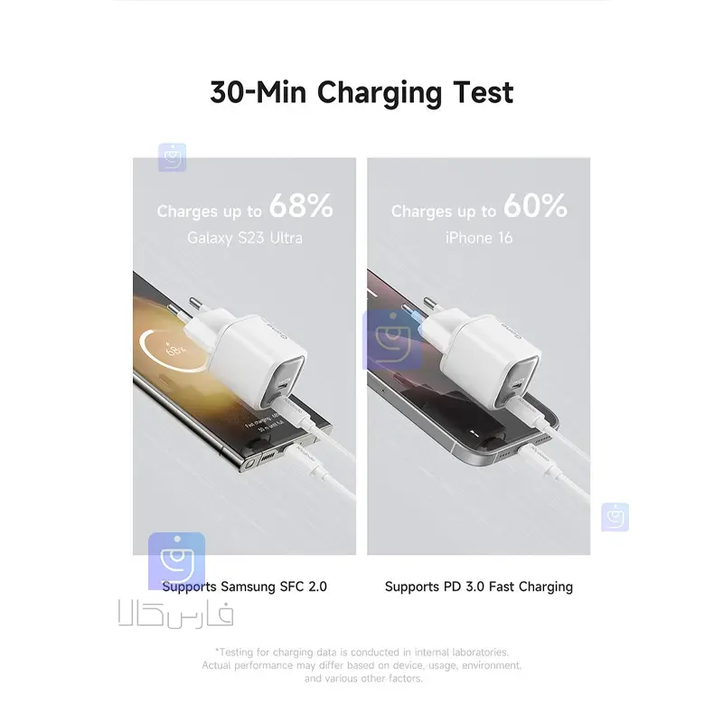 شارژر آداپتور دیواری مینی 45 واتی دو پورت مدل MCDODO CH-100 MCDODO CH 100 2 4 شارژر آداپتور دیواری مینی 45 واتی دو پورت مدل MCDODO CH-100 | فارس کالا