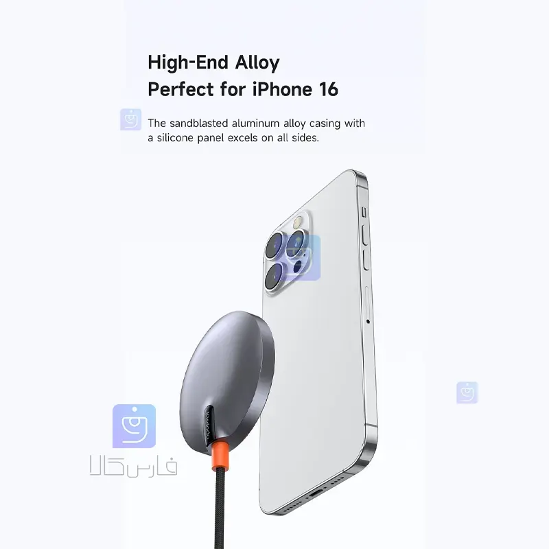 شارژر وایرلس مگنتی 15 واتی مک‌دودو CH-2860 Qi2 | فارس کالا