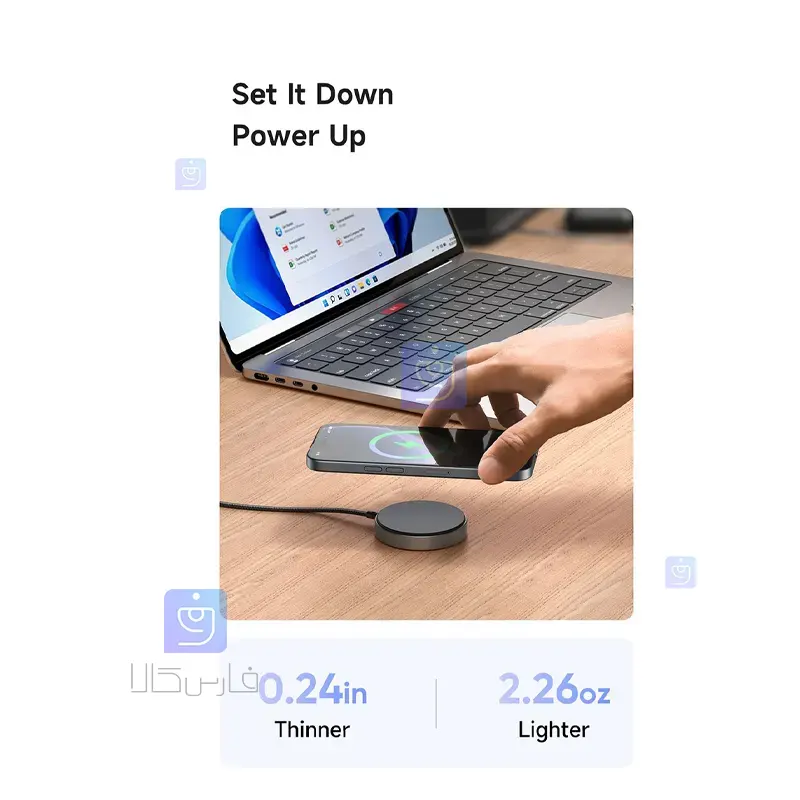 شارژر وایرلس مگنتی 15 واتی مک‌دودو CH-2860 Qi2 | فارس کالا