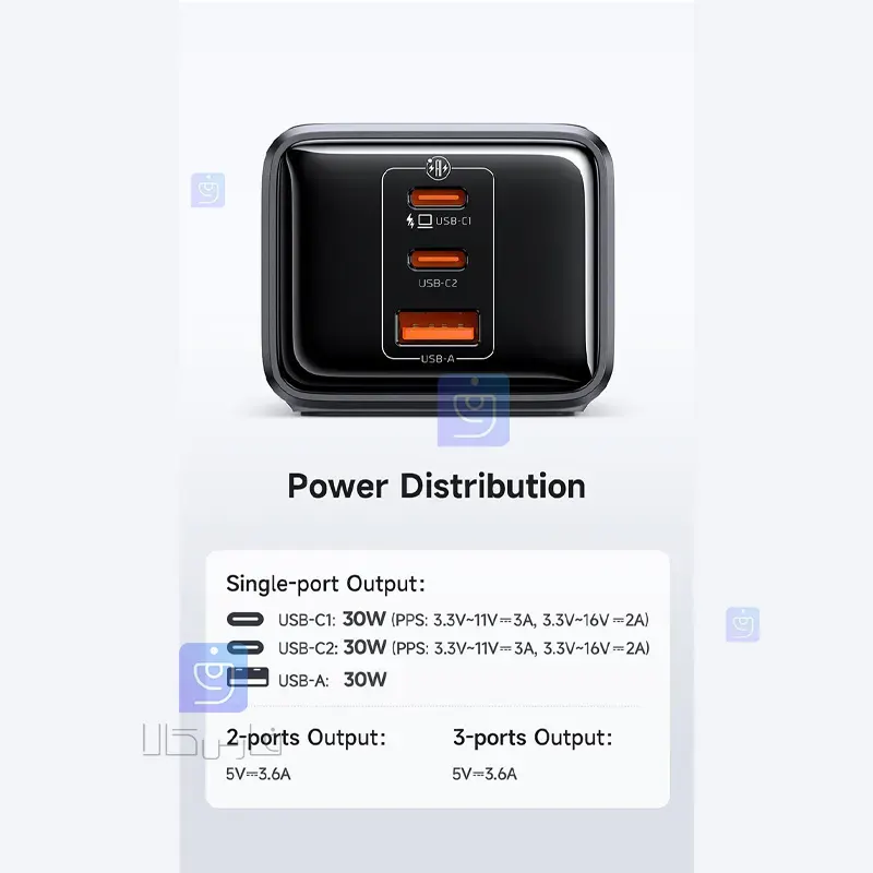 آداپتور شارژ +چندراهی محافظ برق مک‌دودو CH-0620 | فارس کالا