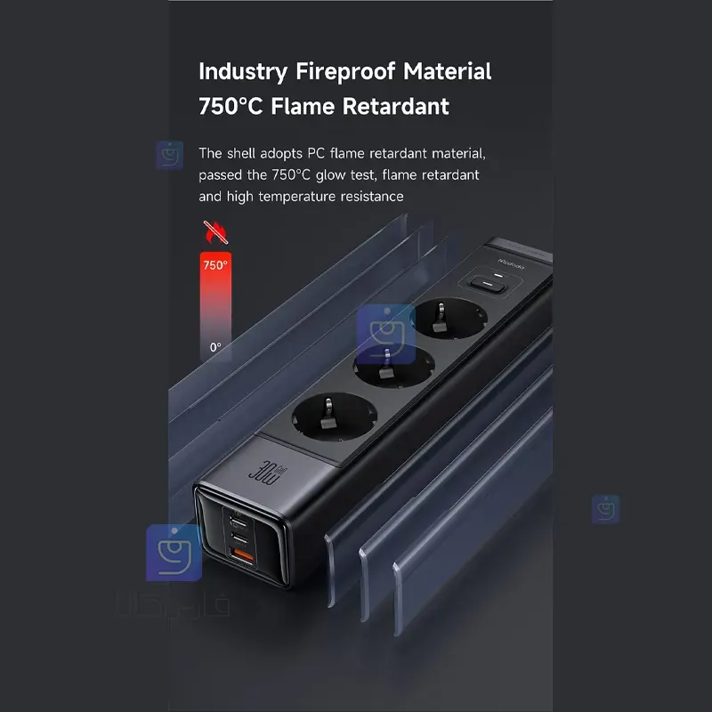 آداپتور شارژ +چندراهی محافظ برق مک‌دودو CH-0620 | فارس کالا