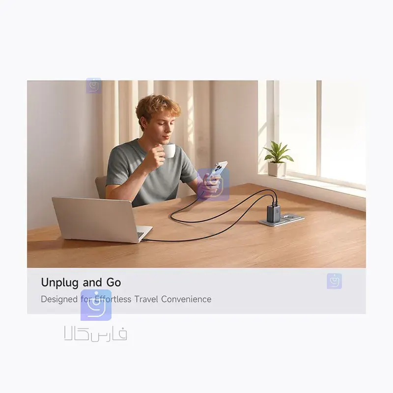 آداپتور شارژ MCDODO GaN CH-2530 MCDODO GaN CH 2530 2 14 آداپتور شارژ و چند راهی محافظ برق MCDODO GaN CH-2530 | فارس کالا