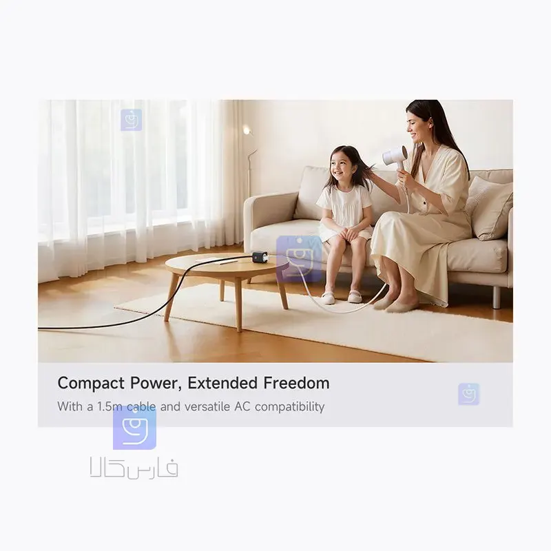 آداپتور شارژ MCDODO GaN CH-2530 MCDODO GaN CH 2530 2 15 آداپتور شارژ و چند راهی محافظ برق MCDODO GaN CH-2530 | فارس کالا