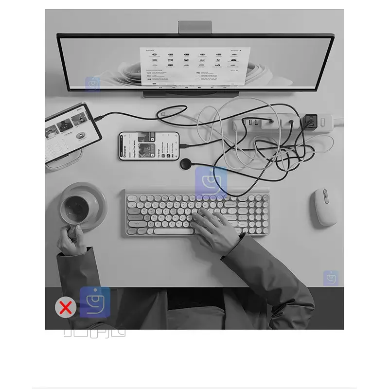 آداپتور شارژ MCDODO GaN CH-2530 MCDODO GaN CH 2530 2 5 آداپتور شارژ و چند راهی محافظ برق MCDODO GaN CH-2530 | فارس کالا