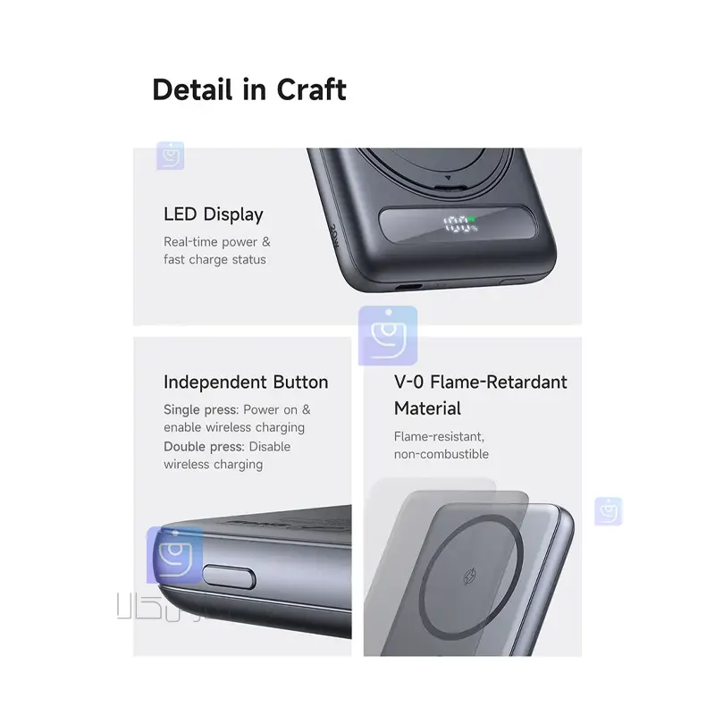 خرید پاوربانک وایرلس مگنتی MCDODO MC-8361 | فارس کالا