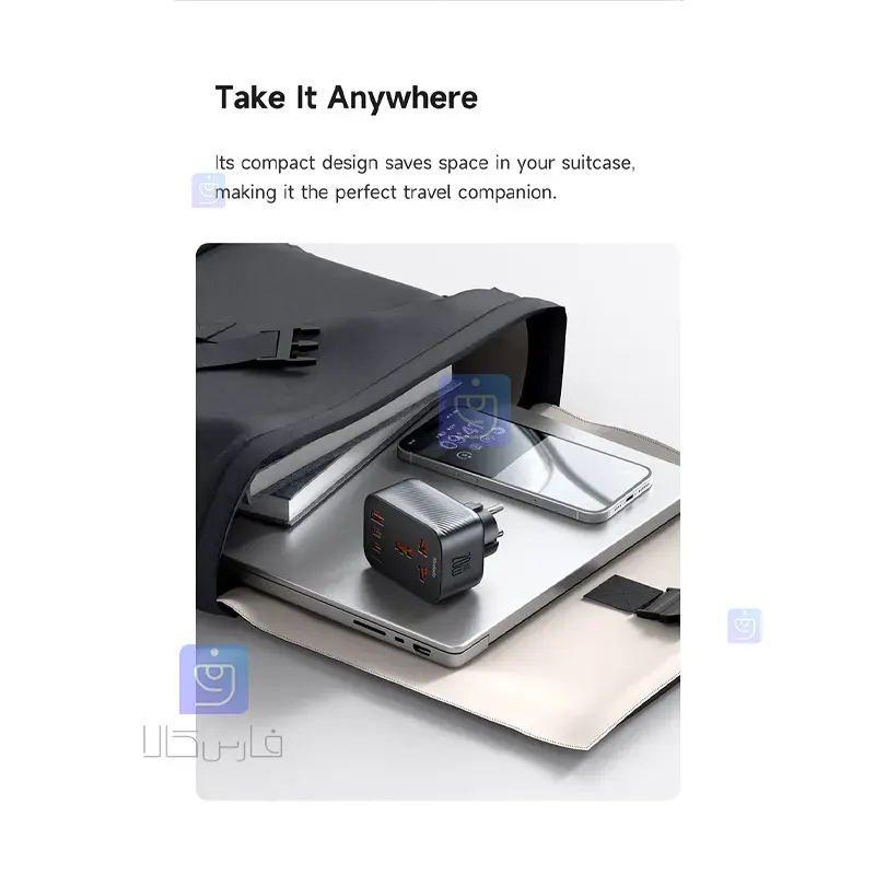 آداپتور دیواری و دو شاخه مک‌دودو مدل CP-0750 | فارس کالا