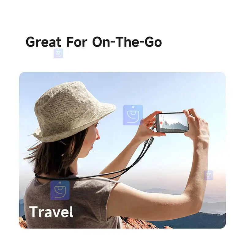 بند آویز موبایل و کابل شارژ سریع تایپ سی به تایپ سی مدل MCDODO CA-683 Mobile phone strap and fast charging cable model MCDODO CA 683 10 بند آویز موبایل و کابل شارژ مکدودو مدل CA-683 | فارس کالا