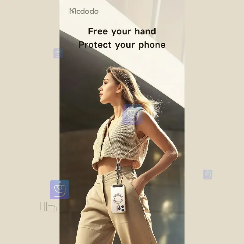 بند آویز موبایل و کابل شارژ سریع تایپ سی به تایپ سی مدل MCDODO CA-683 Mobile phone strap and fast charging cable model MCDODO CA 683 2 بند آویز موبایل و کابل شارژ مکدودو مدل CA-683 | فارس کالا