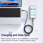 کابل شارژ USB به تایپ سی 100 واتی مک‌دودو مدل MCDODO CA-8180