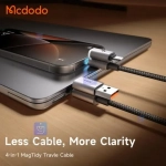 کابل شارژ چندسر 60 وات مگنتی 4 کاره مک دودو – MCDODO CA-6560