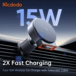 هولدر وایرلس شارژر 15 وات + شارژر فندکی مدل MCDODO CH-009