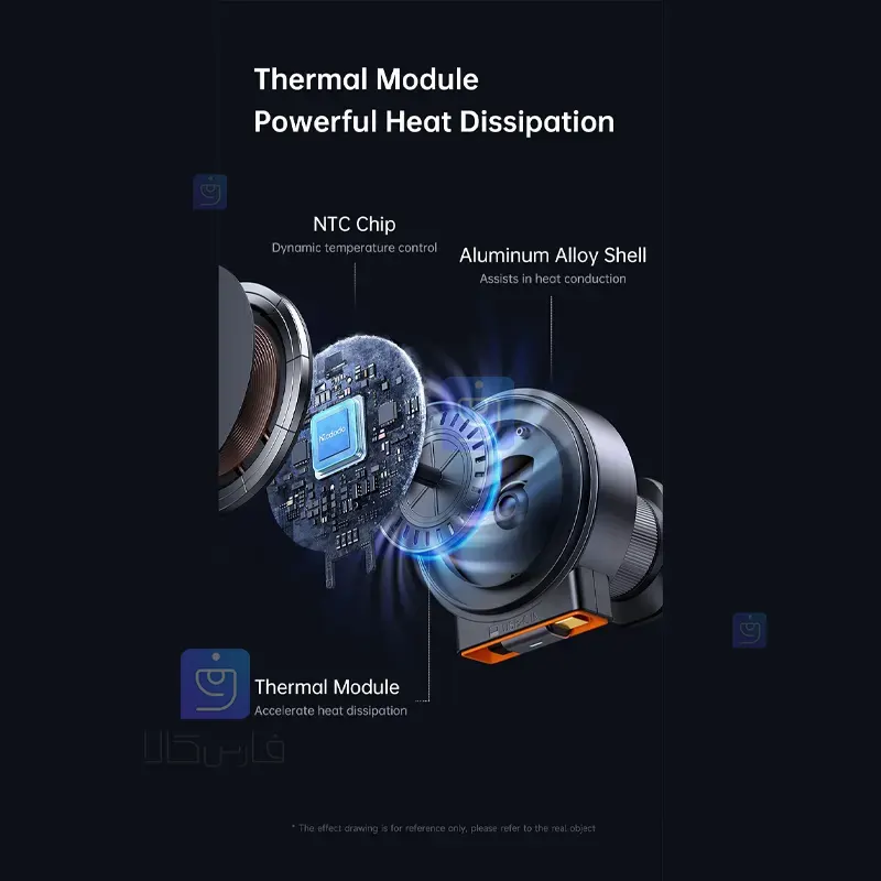 هولدر شارژر وایرلس 15 وات مک‌دودو CH-009 | فارس کالا