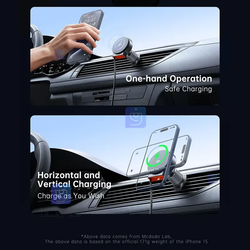 هولدر شارژر وایرلس 15 وات مک‌دودو CH-009 | فارس کالا