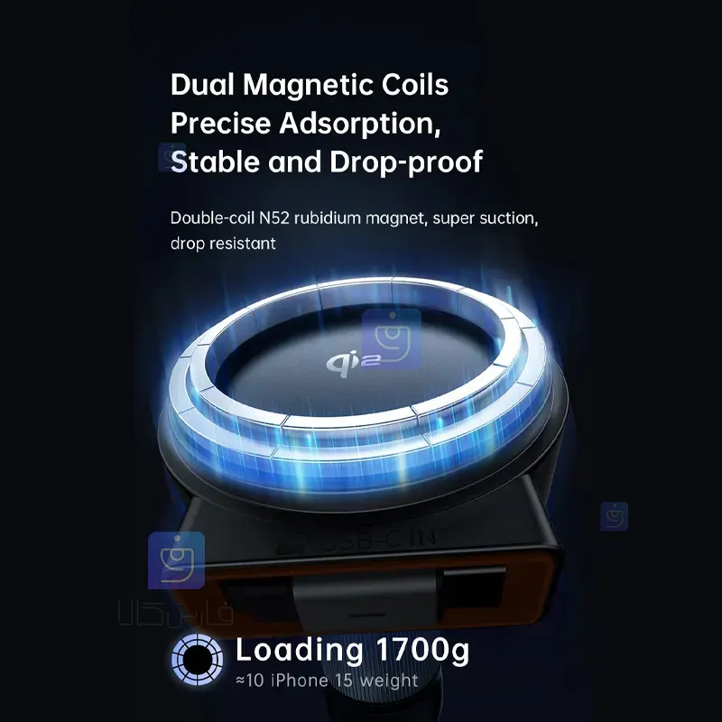 هولدر شارژر وایرلس 15 وات مک‌دودو CH-009 | فارس کالا