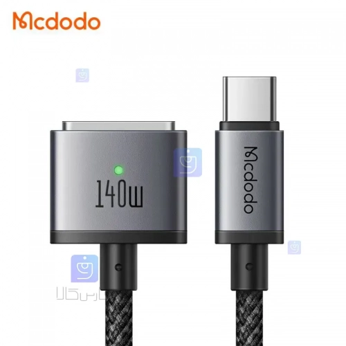 کابل شارژ 140 وات تایپ سی به مگ سیف 3 مک‌دودو مدل MCDODO CA-1470