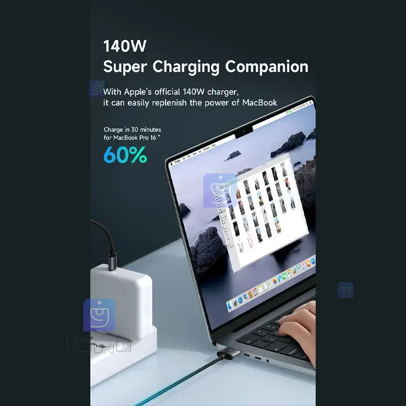 کابل شارژ مک‌بوک 140 وات مک‌دودو MCDODO CA-1470 | فارس کالا